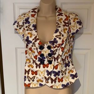 Vintage Anthropologie butterfly top!
